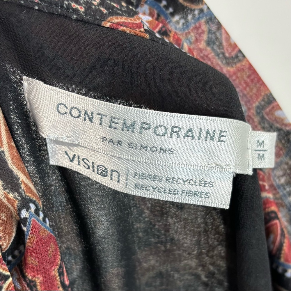 Contemporaine brown bow blouse - Picture 6 of 7